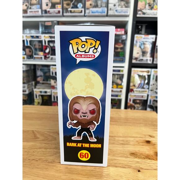 2 Ozzy Osbourne Funko Pop Albums Diary Madman FLOCKED (FUZZY) Bark Moon #12 #60 - Picture 2 of 11